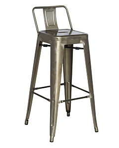 Chintaly Alfresco 8030 Bar Stool, Gun Metal