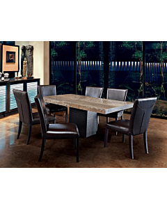 Stone International Espresso Dining Table