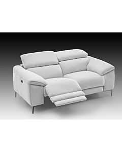 Lucca Fabric Loveseat with Power Recliners | Creative Furniture-Bisque Fabric HTL