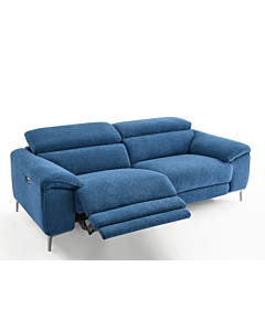 Lucca Fabric Sofa with Recliners | Creative Furniture-Cerulean Fabric HTL