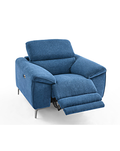 Lucca Fabric Armchair with Recliner | Creative Furniture-Cerulean Fabric HTL