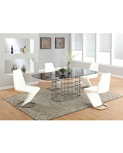 Chintaly Abby Dining 5 Piece Dining Room Set, White