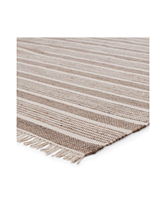Vibe by Jaipur Living Kahlo Southwestern Striped Taupe Cream Area Rug