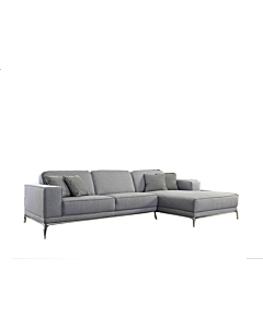 Creative Furniture Agata Sectional Sofa Fabric, Gray