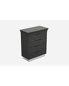 Ariana Four Drawer Chest, Gray | Creative Furniture