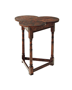 Theodore Alexander Oak Clover Accent Table