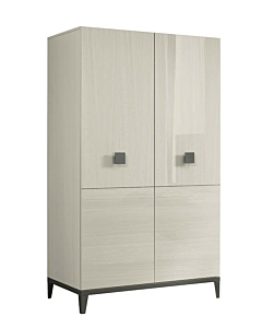 Mont Blanc 2-Door Wardrobe with Wooden Doors | Delivery Lead Time 20 Weeks