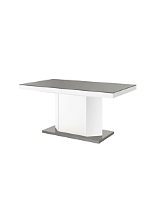 Cortex Amigo 63" Extendable Dining Table, Grey-White
