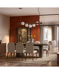 ALF Appia Dining Room Set – Italian Modern Elegance in Termocotto Oak
