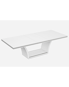 Ariana Extendable Dining Table, White High Gloss | Creative Furniture