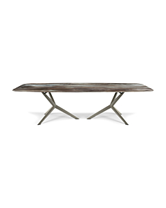 Atlantis Crystalart Dining Table with Rounded Corners