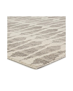 Jaipur Living Sabot Hand-Knotted Geometric Ivory Light Gray Area Rug