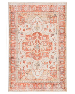 Jaipur Living Rhoda Medallion Orange/ Ivory Area Rug