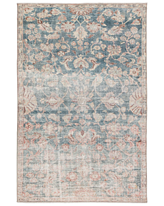 Jaipur Living Bardia Oriental Dark Teal/ Rust Area Rug