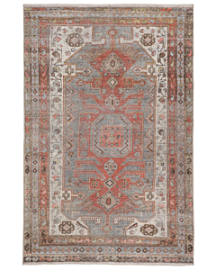 Jaipur Living Palazza Medallion Gray/ Orange Area Rug