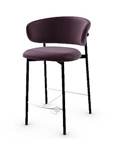 Calligaris Oleandro Padded Stool With Metal Frame.