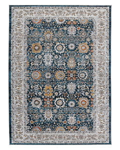 Vibe by Jaipur Living Endellion Floral Blue/ Gold Runner Rug