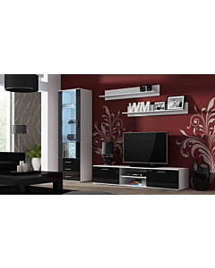 Cortex Soho I TV Set, White-Black High Gloss