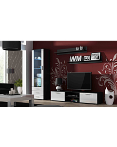 Cortex Soho I TV Set, Black-White High Gloss