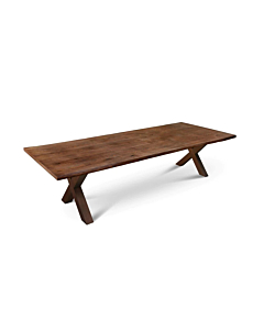 Cortex Castle-X Dining Table, Dark Walnut