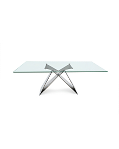 Casabianca Eiffel Dining Table, Clear
