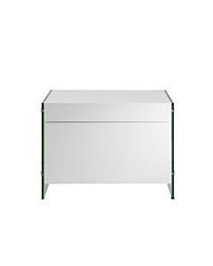 Casabianca IL Vetro Nightstand, White