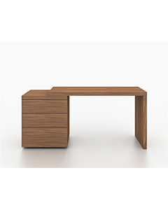 Casabianca Nest Extendable Office Desk, Walnut Veneer