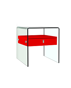 Casabianca Bari Nightstand, Red