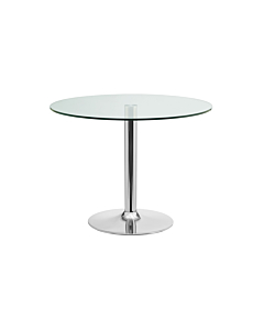 Casabianca Forte Round Dining Table, Clear