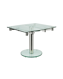 Casabianca Thao Extendable Dining Table, Clear
