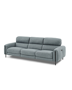 Charm Fabric Sofa with Two Recliners | Creative Furniture-CR-Grey Lagoon Fabric