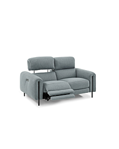 Charm Fabric Loveseat with Two Recliners | Creative Furniture-CR-Grey Lagoon Fabric
