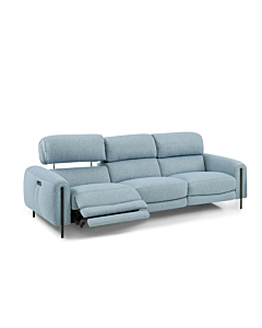 Charm Fabric Sofa with Two Recliners | Creative Furniture-CR-Angel Blue Fabric