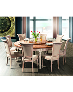 Cortex Badi Solid Wood Round Dining Table