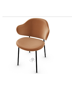 Calligaris Holly Padded Chair With A Metal Base