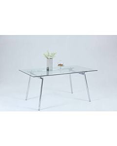 Chintaly Colleen Dining Table, $348.26, Chintaly, Silver
