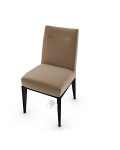 Calligaris Tosca Upholstered Chair With Wooden Base
