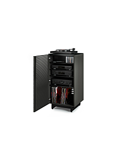 BDI Corridor 8172 Audio Tower, Charcoal Stained Ash