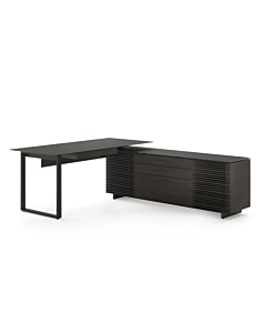 BDI Corridor 6531 Modern L-Shaped Executive Desk