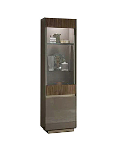 Corso Como 1-Door Curio Cabinet. Right | ALF Italian Furniture