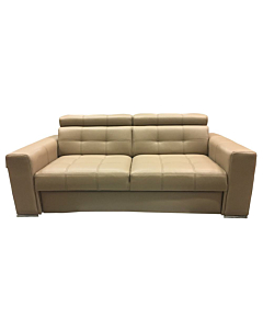 Cortex Irys Sleeper Sofa, Tan Faux Leather