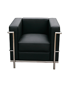 Cortex Cour Leather Chair, Black 