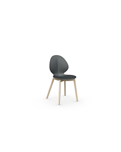 Calligaris Basil Polypropylene and Wooden Chair