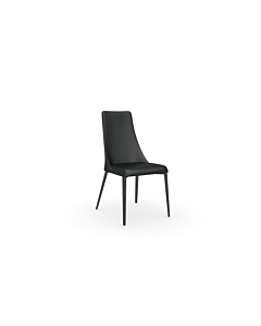 Calligaris Etoile Leather Upholstered Metal Chair