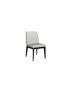 Calligaris Bess Low Wooden Chair Fabric Upholstered