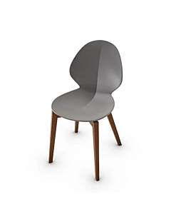 Calligaris Basil CS1348 Chair with Wooden Base | Made to Order