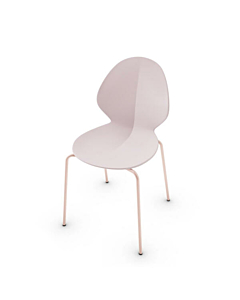 Calligaris Basil CS1359 Stackable Chair with Metal Base | Made to Order