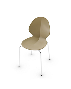 Calligaris Basil CS1359E Stackable Outdoor Chair with Metal Base | Made to Order