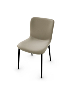 Calligaris Annie CS1852 Upholstered Chair with Metal Base | Quick Ship