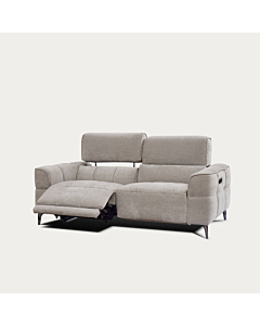 Cubo Loveseat with Two Recliners – Grey Mist Fabric | Creative Furniture
